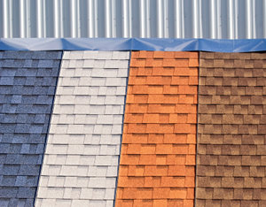 variety of colored shingles